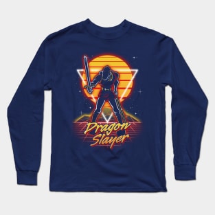 Retro Dragon Slayer Long Sleeve T-Shirt